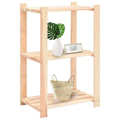 Immagine prodotto di Scaffali a 3 Livelli 3 pz 60x38x90 cm in Massello Pino 150 kg