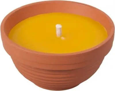 Image de Bougie CITRONELLA FLOWER jardine avec 1 mèche 300g d13x6cm