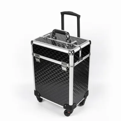 Produktbild von Professioneller Make-up-Koffer Kosmetiker:inn Trolley mit 4 Schubladen Betel