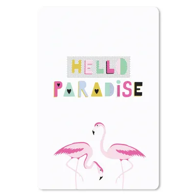 Produktbild von MuchoWow® Mauspad Mousepad Flamingo - Paradies - Sommer 18x27 cm - Mousepads - Maus Mat - Pad - Mausunterlage