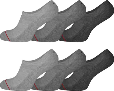 Produktbild von OCERA 6 Paar Wellness Füßlinge Baumwolle mit Frotteesohle + handgekettelte Spitze Uni Damen + Herren in Grautönen Gr. 39-42