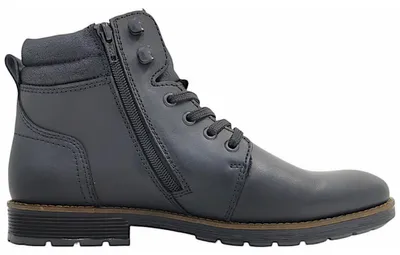 Imagen del producto de Botas de invierno para hombre Rieker, forro cálido, color negro, para uso casual