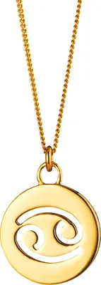 Produktbild von cai Halskette Krebs Sternzeichen 925/- Sterling Silber vergoldet
