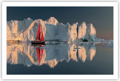 Produktbild von Poster - Poster ohne Rahmen - Gletscher Ozean Grönland - 91,5x61 cm - Wand Bild - Wanddeko - Wandbilder - Kunstposter - Wandposter - Bilder - Kunstdruck - Wanddekoration - Wandbild - P2XAA91x61-4996