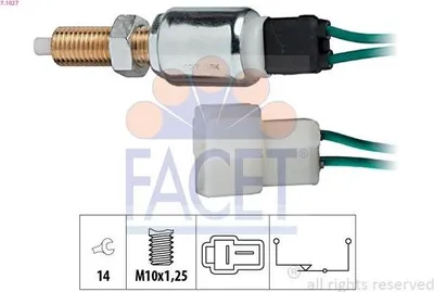 Produktbild von FACET Bremslichtschalter 7.1027 für DAIHATSU Feroza (F300) mechanisch