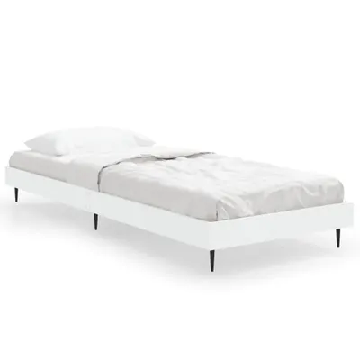 Zdjęcie produktu dla Rama łóżka, biała, 75x190 cm, materiał drewnopochodny