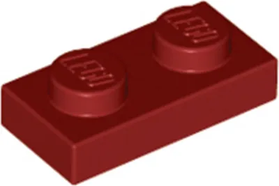 Produktbild von 1 Stück LEGO, Teil Nr. 3023 in Dunkelrot (Dark Red)