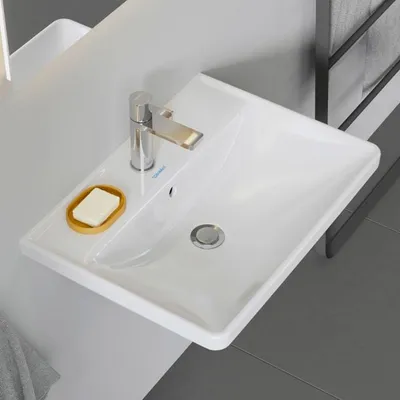 Produktbild von Duravit D-Neo Waschtisch 60 cm, mit 1 Hahnloch und Überlauf