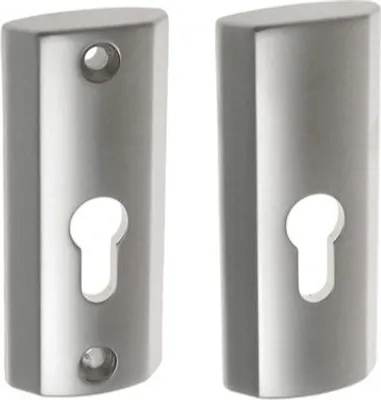 Produktbild von GAMET QUADRA PLT-23Z-Y-06 Außenschild für Einsatz, Nickel/Satin