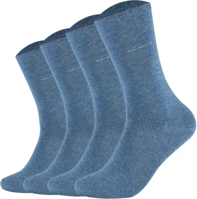 Produktbild von Camano Uni Socken - Soft Socks, einfarbig, 4er Pack Hellblau 39-42