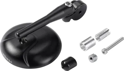 Produktbild von Hashiru Lenkerendenspiegel ST28 Schwarz Ø105mm für 13-18+28mm Lenker