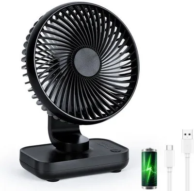 Immagine prodotto di Ventilatore USB portatile con 4 velocità regolabili per l'ufficio a casa