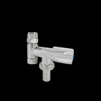 Produktbild von AquaCraft Doppeleckventil m. Comfortgriff YRBA61001000124 Kunststofftülle, 1/2", verchromt