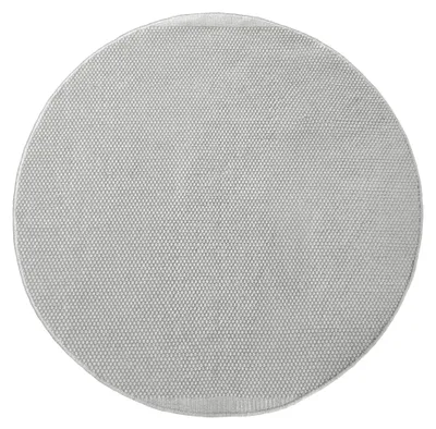 Produktbild von MY-RUG Teppich WoolHeaven, Wollteppich rund 200 x 200 cm, weiß, aus Schurwolle, Wendbar, Naturprodukt, handgewebt, groß