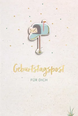 Produktbild von Geburtstag - FEELINGS COLLECTION Karte mit Umschlag plastikfrei