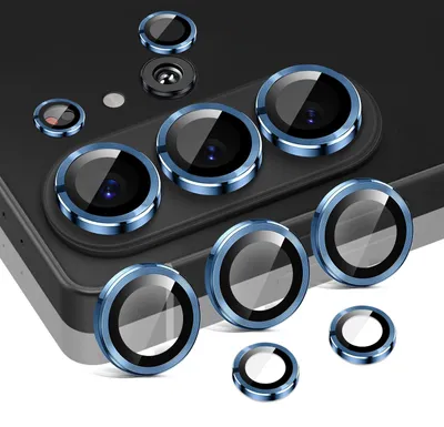 Produktbild von Kamera Linsenschutz Glas Set für Samsung Galaxy S26 Ultra Schutzglas Camera Linse Panzerfolie 9H Titan Blau