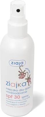 Zdjęcie produktu dla Ziaja Ziajka Mleczko dla dzieci wodoodporne w sprayu SPF30, 170 ml
