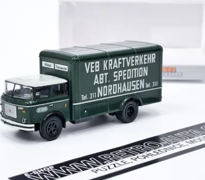 Image de LIAZ 706 box-wagon (1970) VEB KVK Nordhausen Brekina 1:87