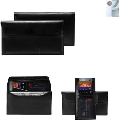 Produktbild von K-S-Trade Handy Hülle kompatibel mit Realme Narzo 70 5G Schutz Hülle Tasche Schutz Case Handytasche Kunstleder schwarz, 1x