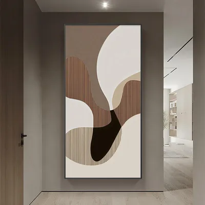 Obrázek produktu pro Abstraktní obraz na plátně, dekorace na zeď, s černým rámem, rozměry 80x162 cm