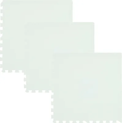 Zdjęcie produktu dla Humbi puzzle mata piankowa Eva dla niemowląt i dzieci mata do raczkowania mata do zabawy mata fitness mata ochronna mata basenowa ochrona podłogi 62x62x1cm 3 części biały