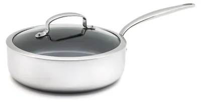 Sautierpfanne 24 cm, 3,1 L, Edelstahl, Antihaft, Induktion, backofenfest