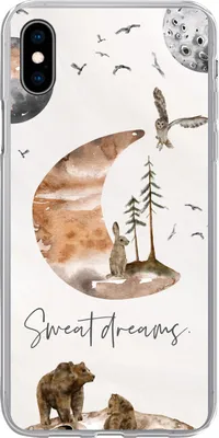 Produktbild von MuchoWow® Handyhülle Schutzhülle Hülle für Telefoonhoesje iPhone Xs Kinder - Tiere - Sprichwörter Silikon Softcase Handy Hülle - Handytasche