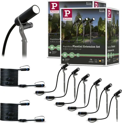 Produktbild von Paulmann Bundle Plug & Shine LED Gartenstrahler Plantini