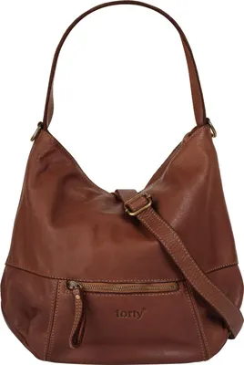 Produktbild von Italienischer Damen Shopper cognac 30x35x14 cm mit verstellbarem Schultergurt