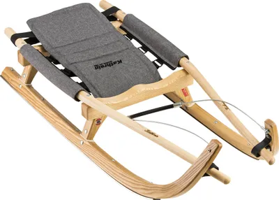 Produktbild von Kathrein Rennsportrodel Einsitzer mit Polstersitz (120 cm), Farbe:retro grau