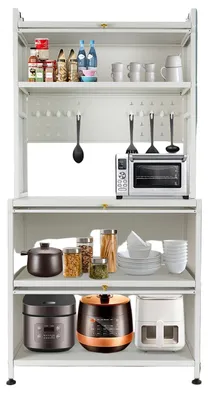 Produktbild von Küchenregal – Küchenschrank – Küchenorganizer – Freistehendes Regal – Aufbewahrungsregal – 5 Ebenen – Edelstahl