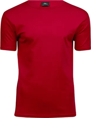 Zdjęcie produktu dla Tee Jays 520 | Męska koszulka Bodyfit Interlock - Kolor: Czerwony - Rozmiar: 3XL