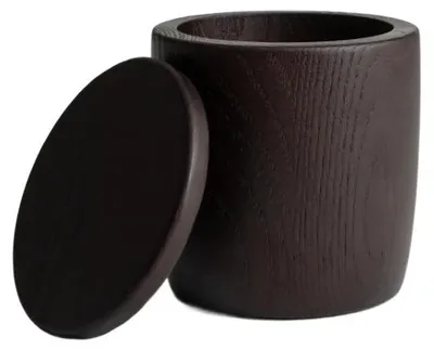 Zdjęcie produktu dla HOMLA Pojemnik na waciki CEDRIC z drewna tekowego 10x11 cm