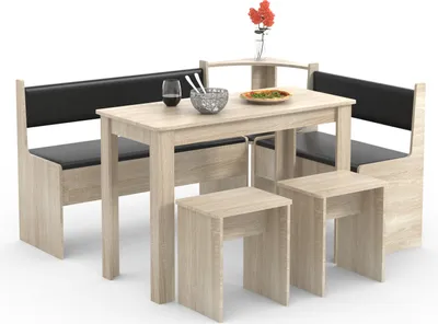 Image de Coin banquette salon groupe salle à manger table de groupe tabouret Esal Maxi