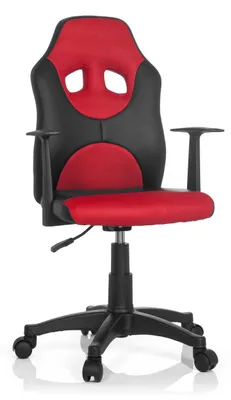 Produktbild von hjh OFFICE Kinderdrehstuhl KID GAME AL Schreibtischstuhl für Kinder höhenverstellbar mit Armlehnen Kunstleder