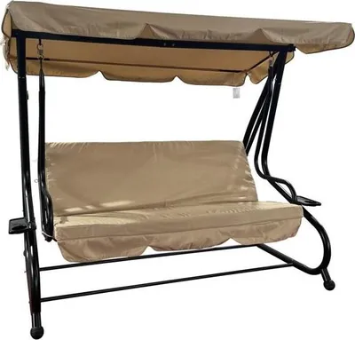 Produktbild von ROJAPLAST De Luxe II Gartenschaukel Metall Braun YN8209H