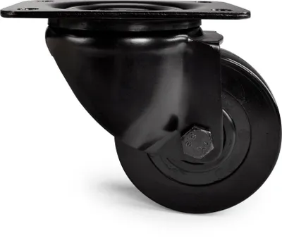 Produktbild von Riggatec Black Wheels Lenkrolle Schwerlast 350 kg Ø 100mm