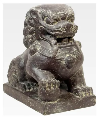 Produktbild von Tempelwächter Löwe Shishi Fu Hunde Skulptur 40 cm