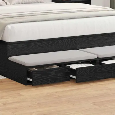 Obrázek produktu pro Zásuvky pod postel se zásuvkou Černý dub 140 x 36,5 x 16,5 cm