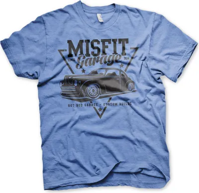 Produktbild von Misfit Garage Since 2014 T-Shirt - X-Large - Blue-Heather
