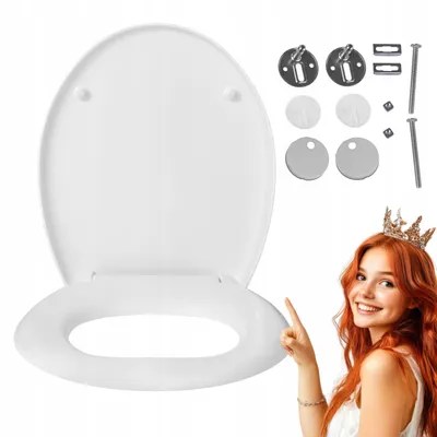 Produktbild von WC Sitz - Toilettensitz - für Jika Lyra - Weiß - 43 Cm X 37,5 Cm - Abnehmbare Funktion - Antibakteriell - Toilettendeckel