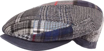 Zdjęcie produktu dla Horka Tweed Patchwork Beret Grey 60 cm Szary 60 cm