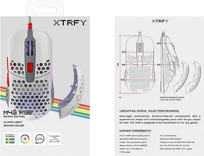 Image de CHERRY XTRFY M42 Maus Wired RGB Retro