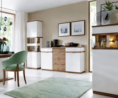Obrázok produktu pre Jedálenský set príborník kompletná vitrína Luxusný dizajnérsky nábytok
