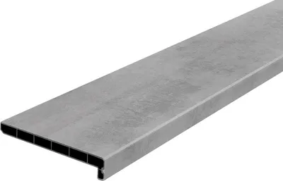 Produktbild von Lignodur Topline LD36 Innenfensterbank beton grau 200 mm inkl. Seitenabschlüsse 2000 mm