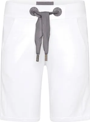 Produktbild von Elbsand Shorts Unifarbene Bermuda Brinjana mit breitem Bund, Tunnelzug und Logodruck
