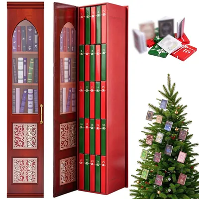 Obrázok produktu pre Mini Knižný Adventný Kalendár 2026 Miniknihy pre Milovníkov Kníh Vianoce