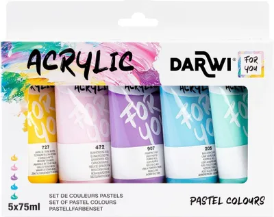 Produktbild von DFY Pastellfarben-Set – 5 x 75 ml