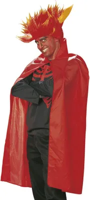Immagine prodotto di Mantello rosso da diavolo per Halloween per adulti