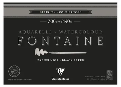 Obrázok produktu pre Clairefontaine 975303C, Umelecká papierová podložka, 300 g/m², 15 listy